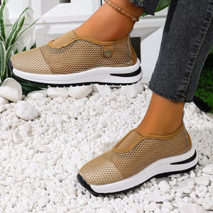 Mesh, Rubber Imported Size &amp slip-on sneakers in Dark Brown with regular silhouette