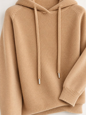 Made from polyester pullover sweater in Beige with regular silhouette