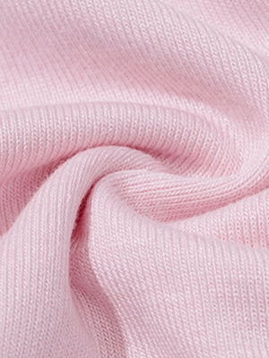 Blush pink ruched crop top with ribbed texture detail