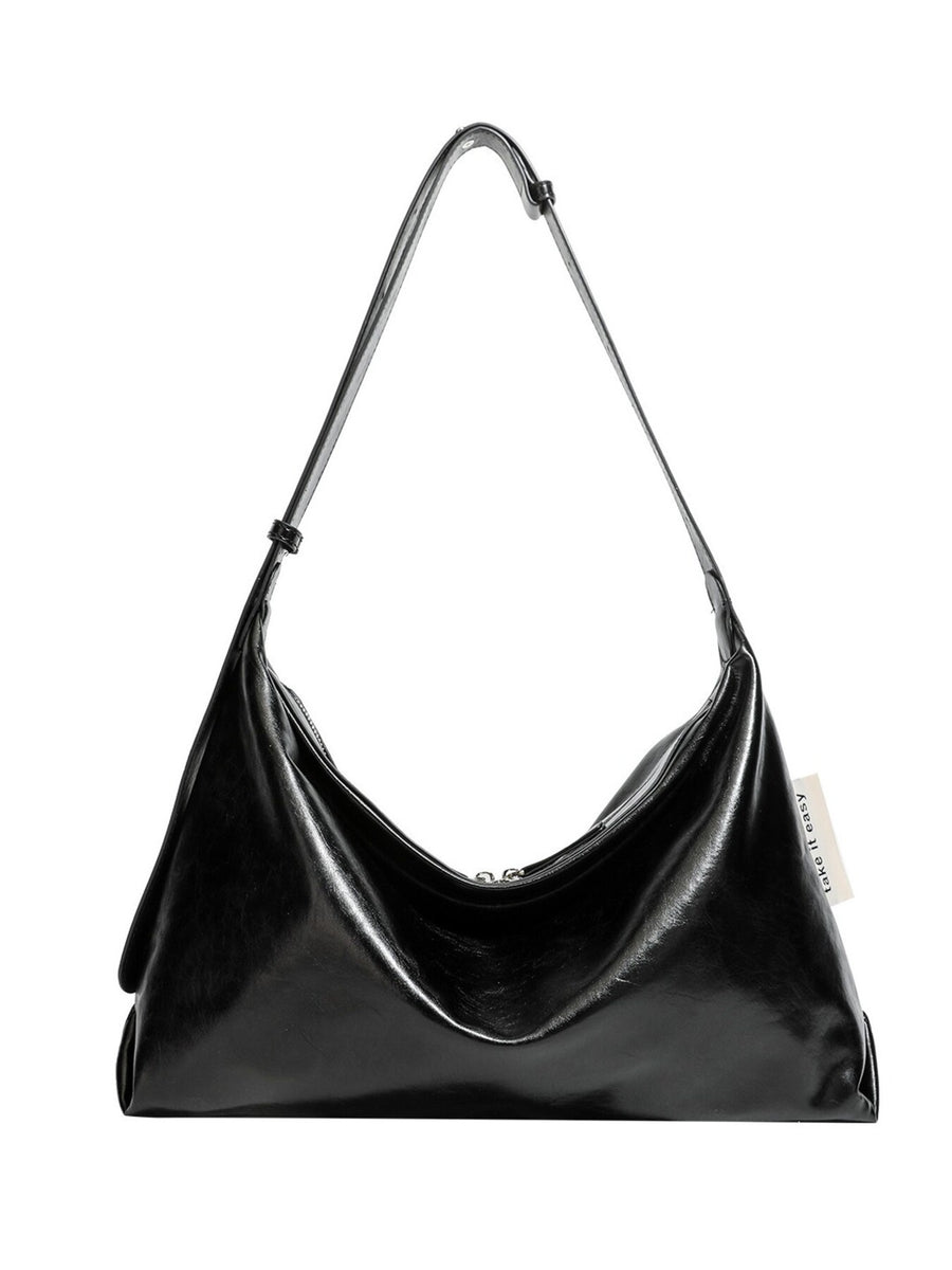 black with shoulder bag with glossy finish 9