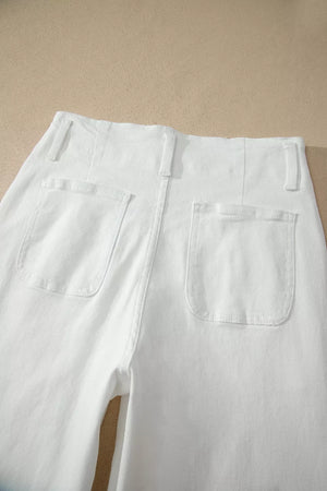 2-button High Waist Wide Leg Jeans option 7