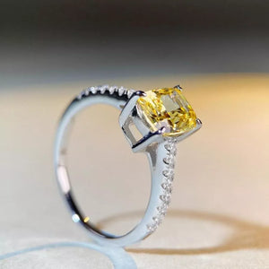 925 sterling silver, Growing high-carbon diamonds Care instructions: Avoid weari ring in Yellow with band silhouette