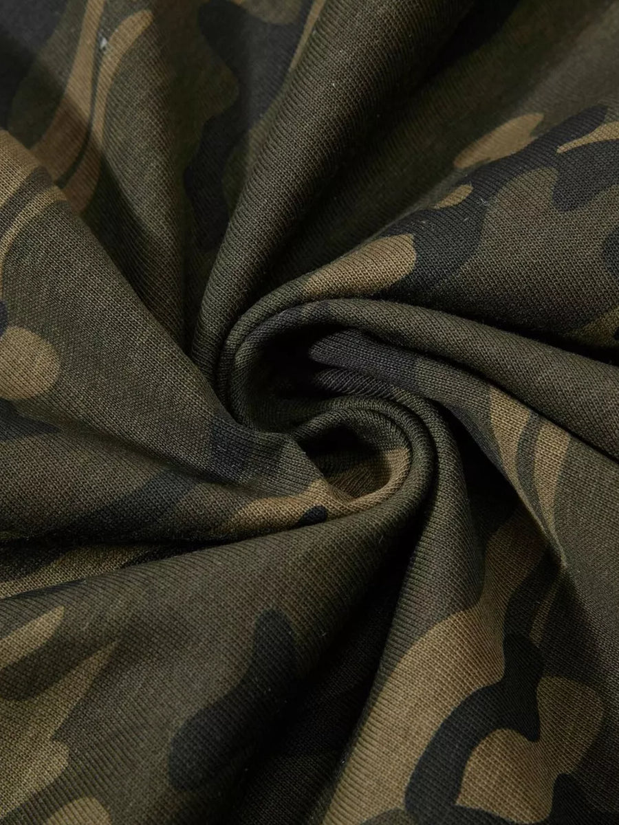 Men's Camouflage Print Short Sleeve T-shirt option 7