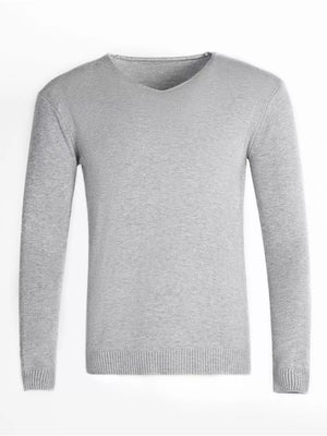 Men's Plus Size Solid Color Long Sleeve Knit Top in Caramel