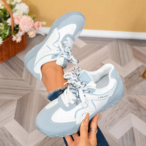 Round Toe Lace Up Sneakers in Black, view 11