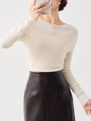pullover sweater in Chestnut Brown