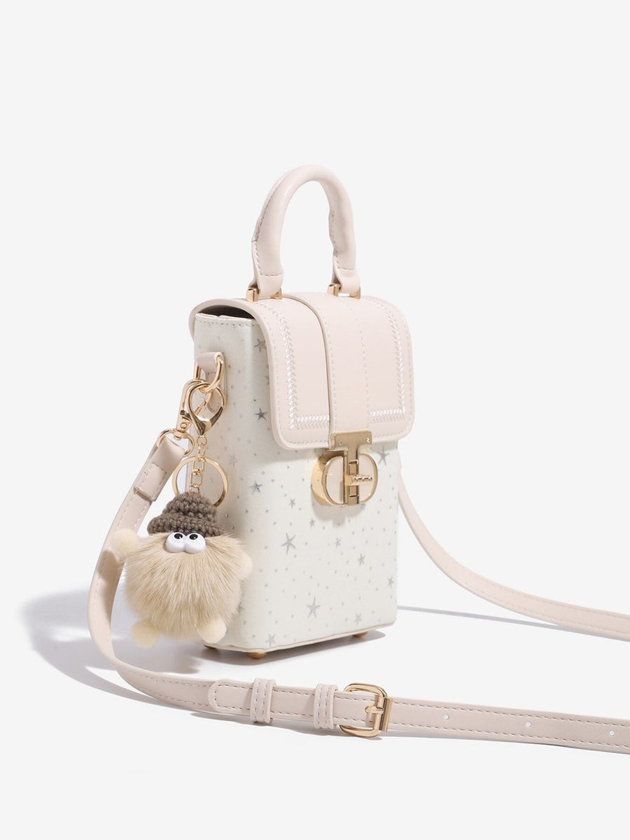 crossbody bag in ivory with mini and mini