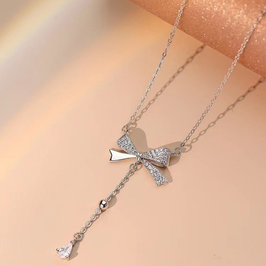 925 sterling silver Care instructions: Avoid wearing during exercise, as sweat w necklace in Silver with NA silhouette