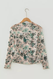 white blouse with hip-length and pullover