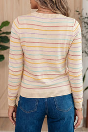 52% viscose, 26% polyester, 22% polyamide Care instructions: Machine wash cold crewneck sweater in ivory with regular