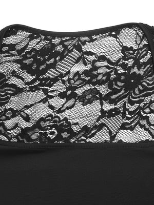 Lace Sleeve Square Neck Top option 10