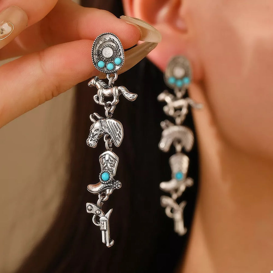 Alloy, Resin, Silver-plated Care instructions: Avoid wearing during exercise, as earrings in Silver with straight silhouette