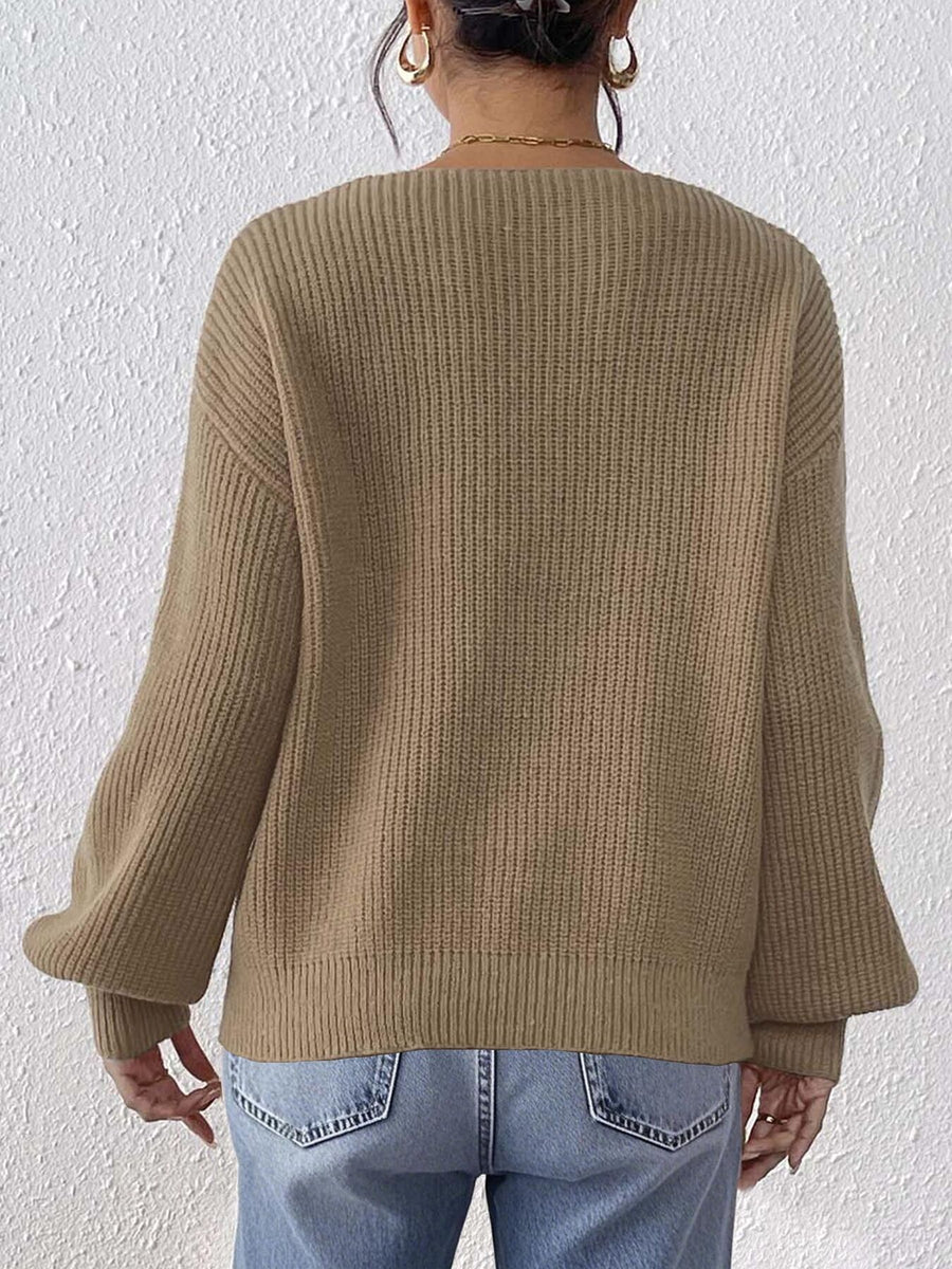 bright orange pullover sweater