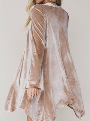 camel mini dress with mini and pullover