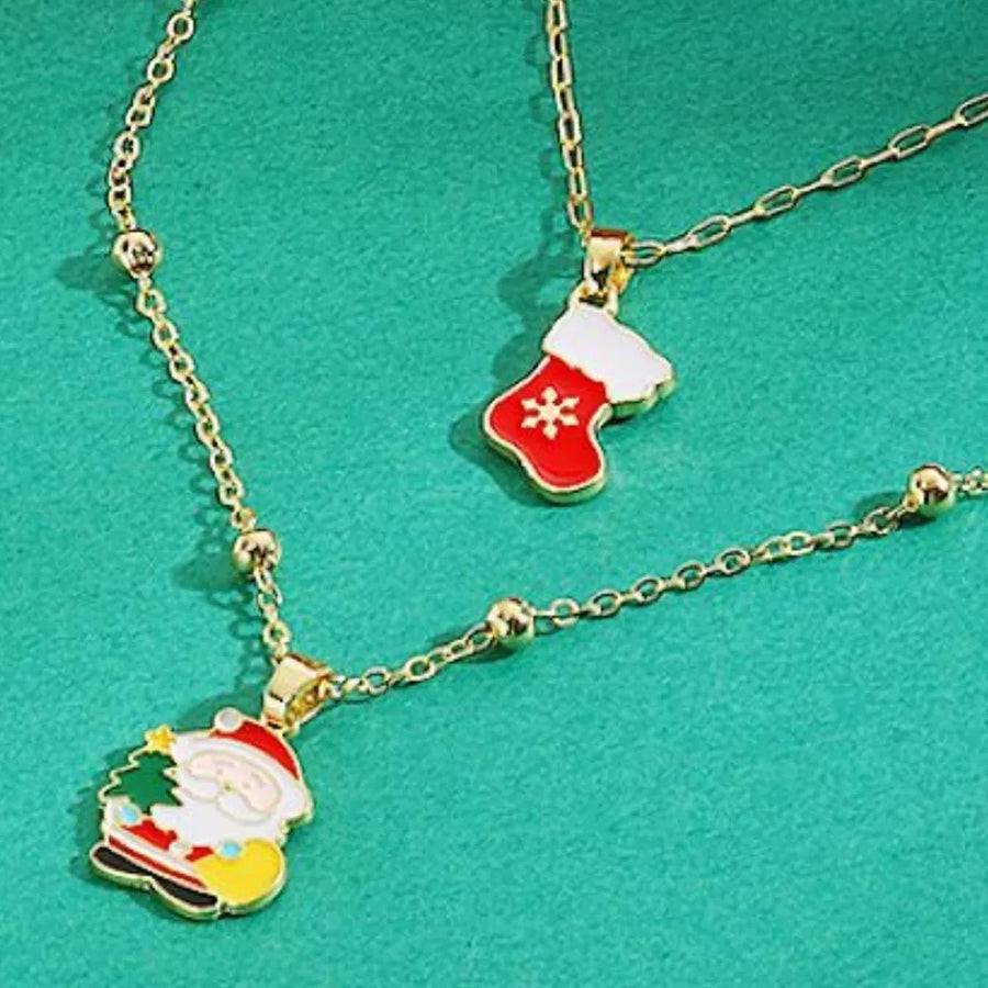 gold necklace with collar and lobster clasp