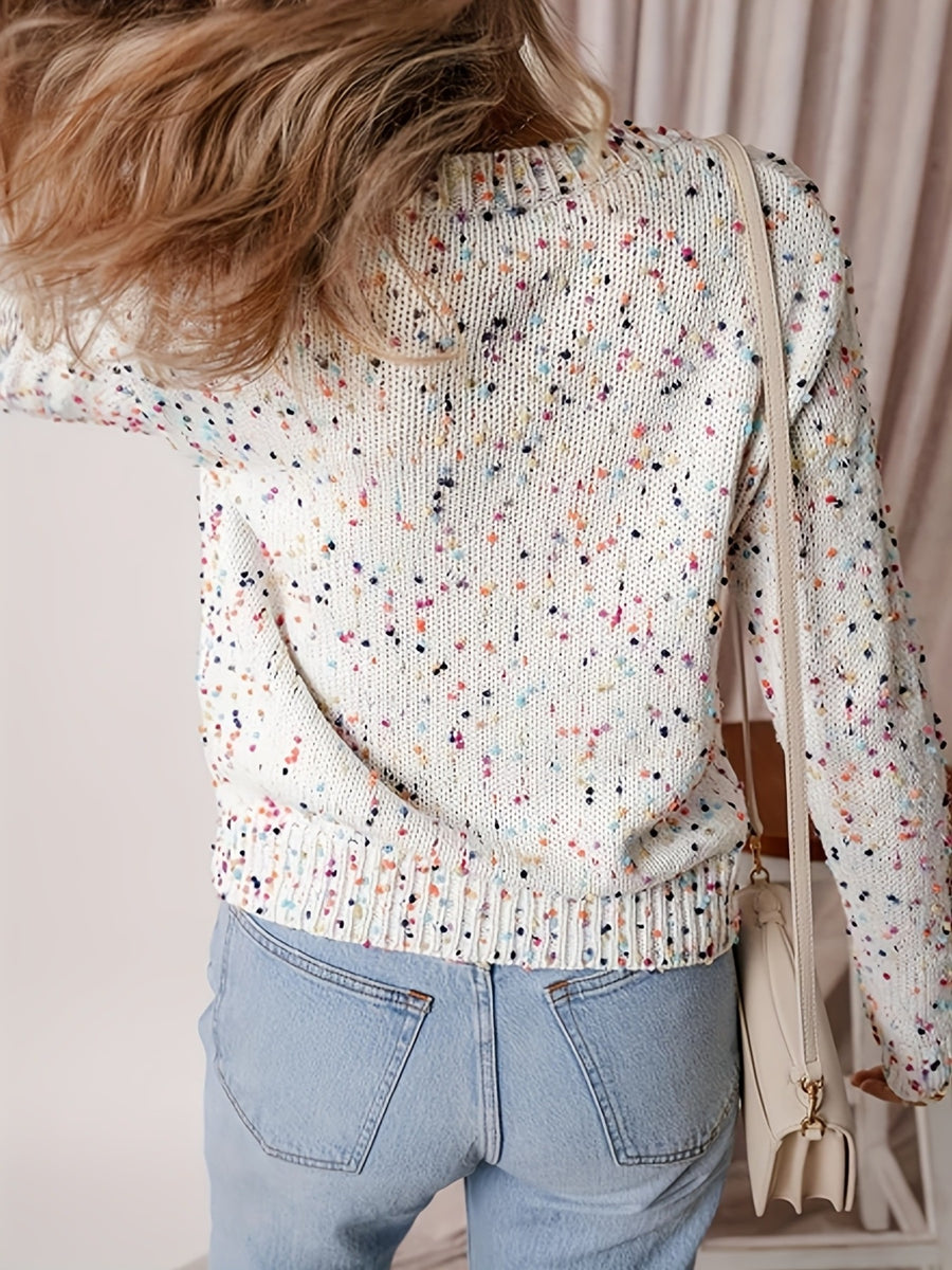 Blue relaxed cardigan with collared