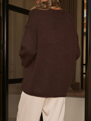 pullover sweater in Black