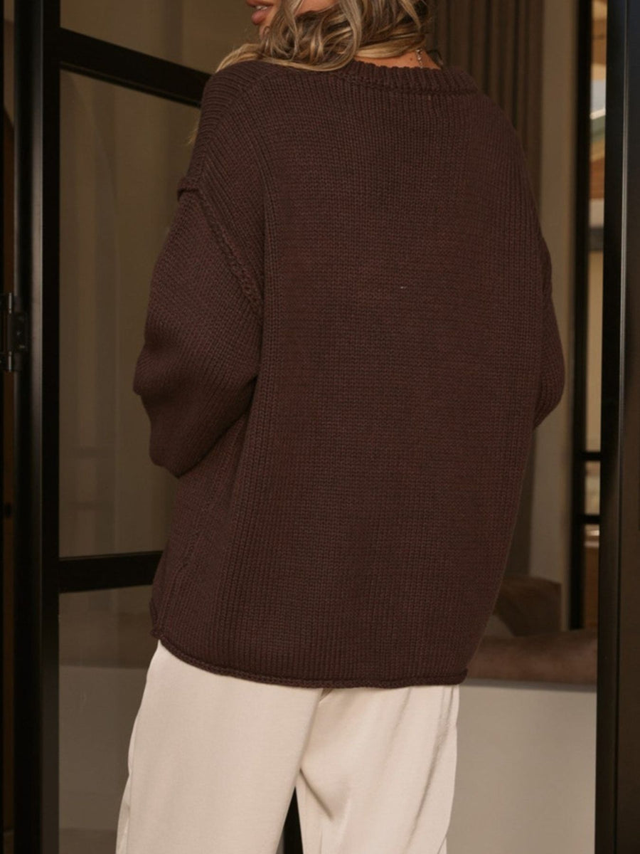 pullover sweater in Black