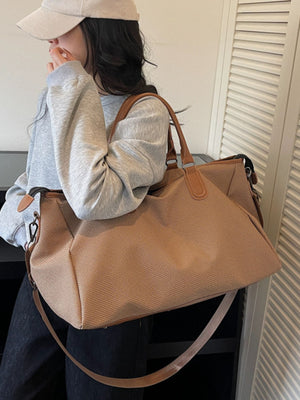 Large Capacity Travel Bag in brown with large capacity