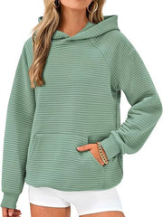 Navy Blue pullover hoodie with pullover and ribbed