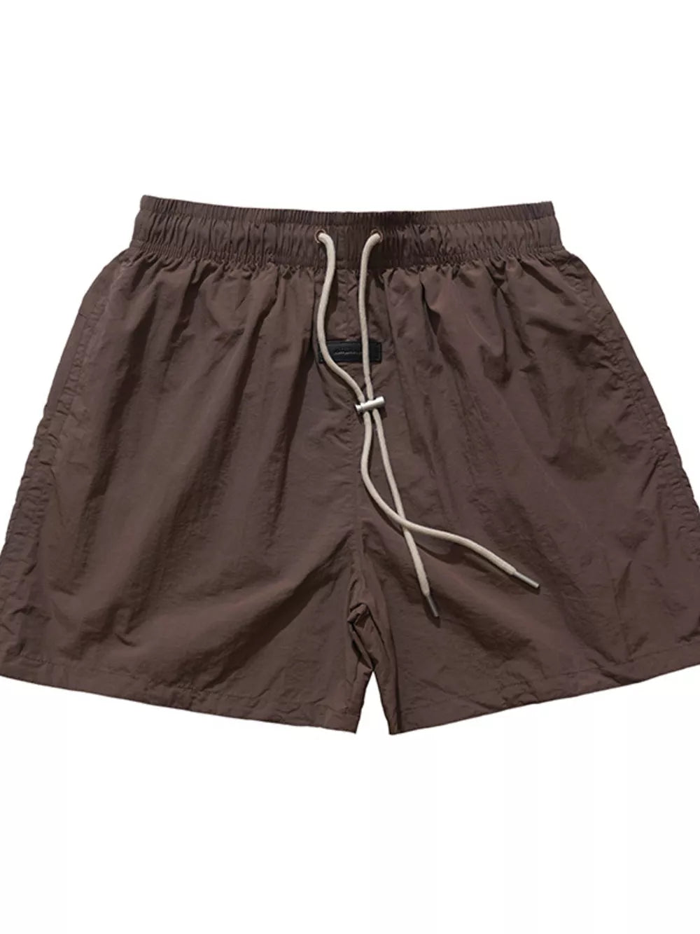 Black Men's Casual Drawstring Waist Shorts