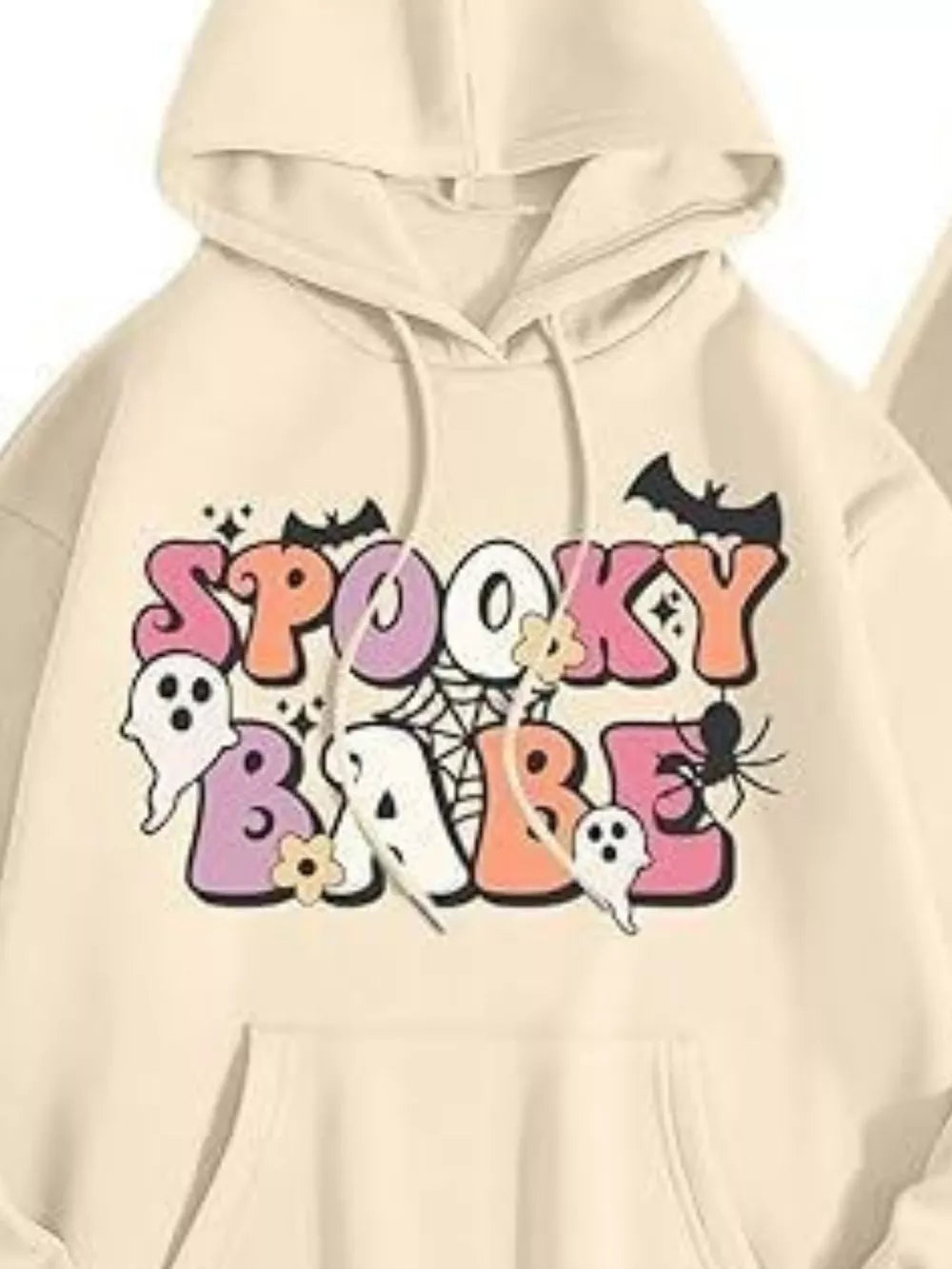 Pastel Yellow pullover hoodie featuring drawstring and graphic print