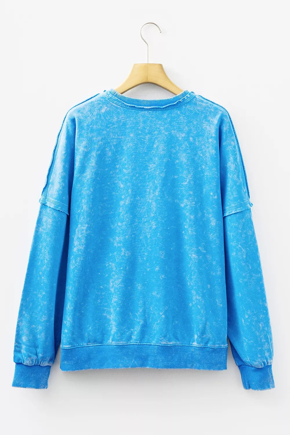 streetwear sweatshirt in Sky Blue with crew neck