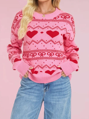 Black pullover sweater with hip-length and pullover
