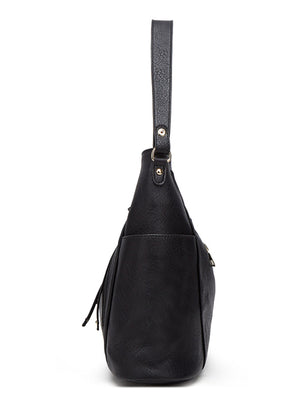 shoulder bag in dark brown