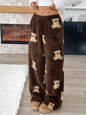 Brown lounge palazzo trousers