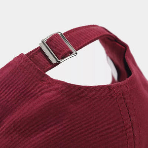 classic cap in burgundy with N/A