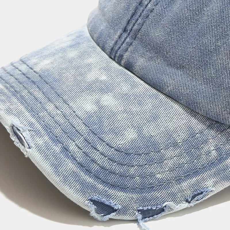 Brown cap with washed and not applicable