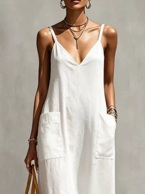 100% polyester Care instructions: Machine wash cold maxi dress in Blue with loose silhouette