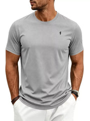 Men's Classic Fit Crew Neck T-shirt Plus Size in Black, view 12