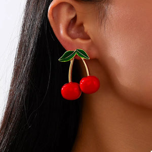 earrings in red featuring dangle and regular fit