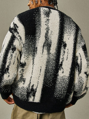 off-white pullover sweater featuring lightweight and tie-dye