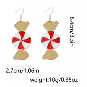 earrings featuring striped in white with 18K Gold-Plated, Acrylic, Zinc alloy Care instructions: 1 texture