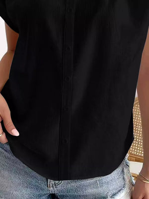 100% polyester Care instructions: Machine wash cold button-down shirt in Khaki with relaxed silhouette