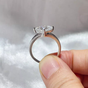 0.3 Carat 925 Sterling Silver Solitaire Ring option 3