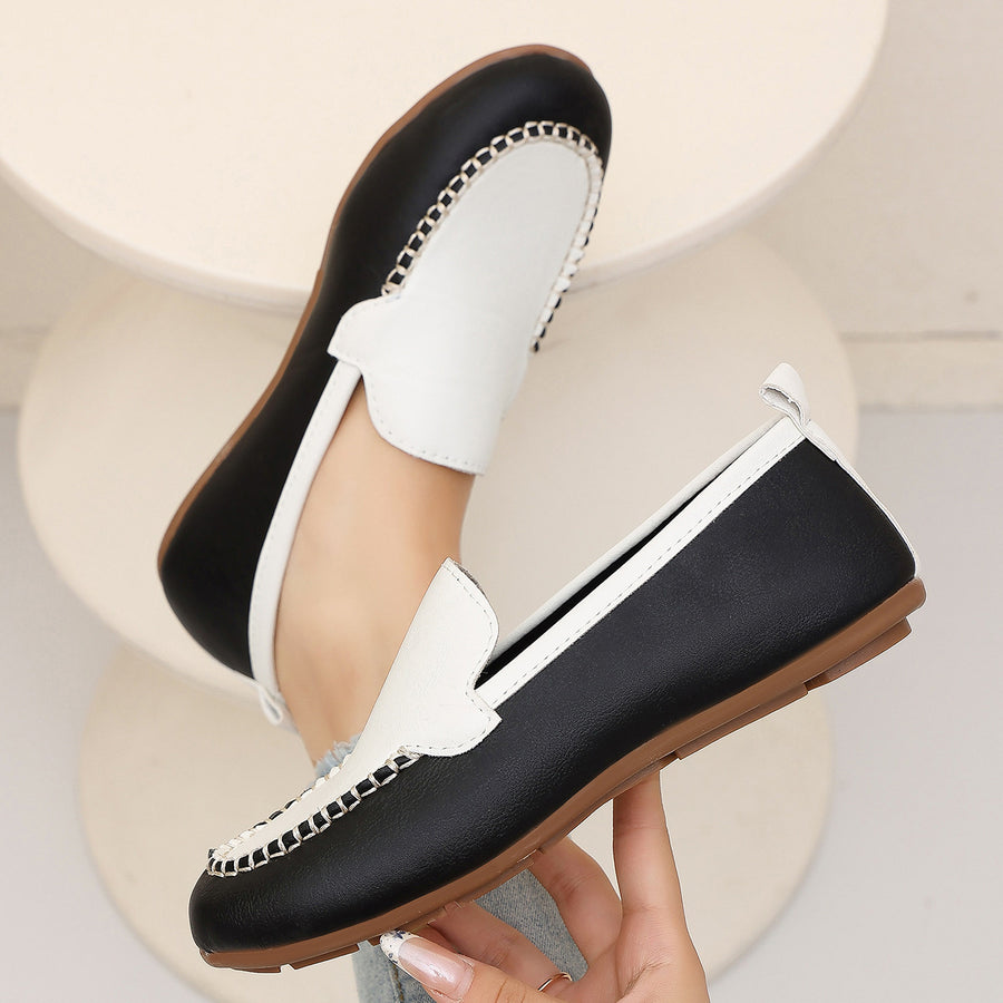 black slip-ons