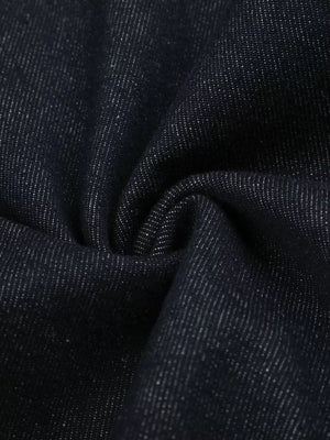 Men's Button Fly Denim Capris option 8