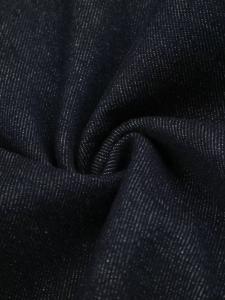 Men's Button Fly Denim Capris option 8