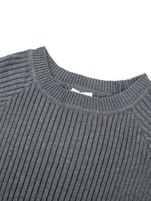 Dark Gray slim t-shirt with crew neck