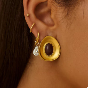 earrings in Gold with gold-plated and 1.2 inches