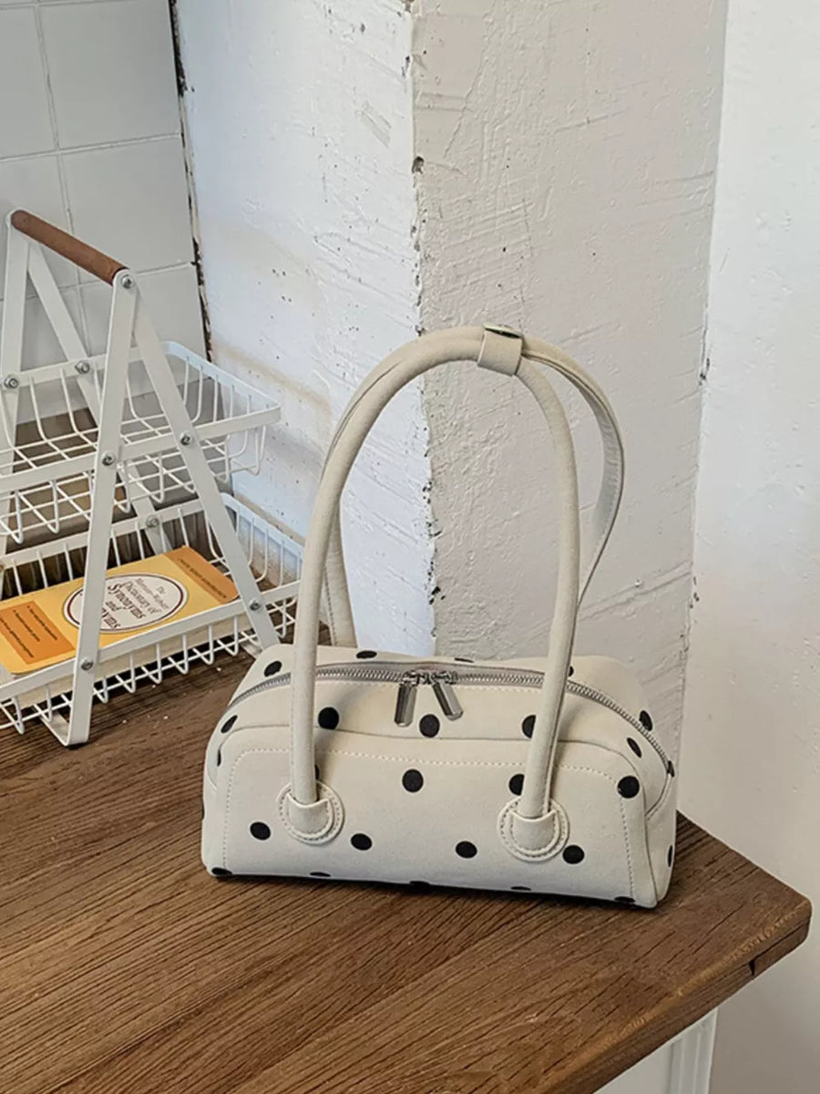 Off-white with Polka Dot Small Shoulder Bag