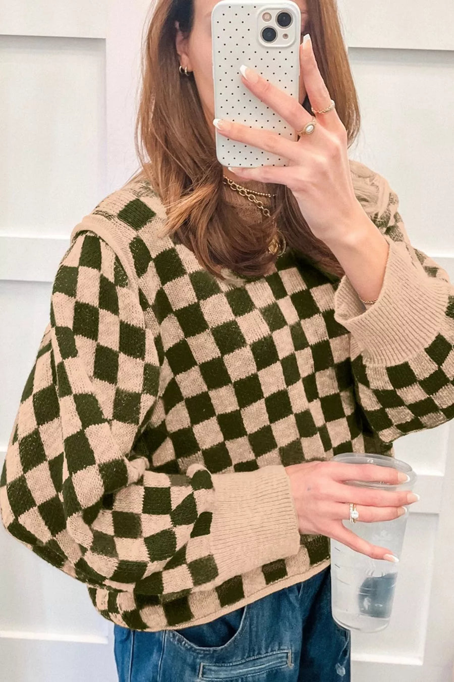100% cotton Care instructions: Machine wash cold pullover sweater in Taupe with relaxed silhouette