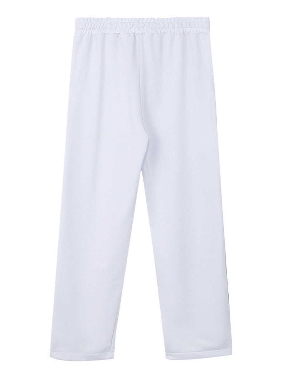 Men's Plus Size Side Snap Button Pants in Khaki