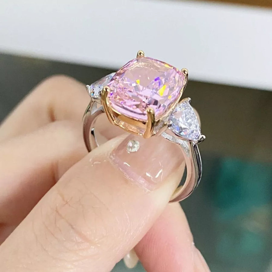 18K Gold-Plated,925 sterling silver,Zircon Care instructions: Avoid wearing duri ring in gold with not applicable silhouette