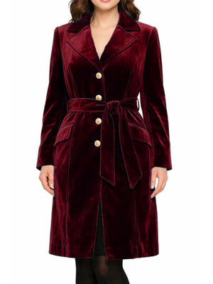 100% polyester Care instructions: Machine wash cold trench coat in Black with A-line silhouette