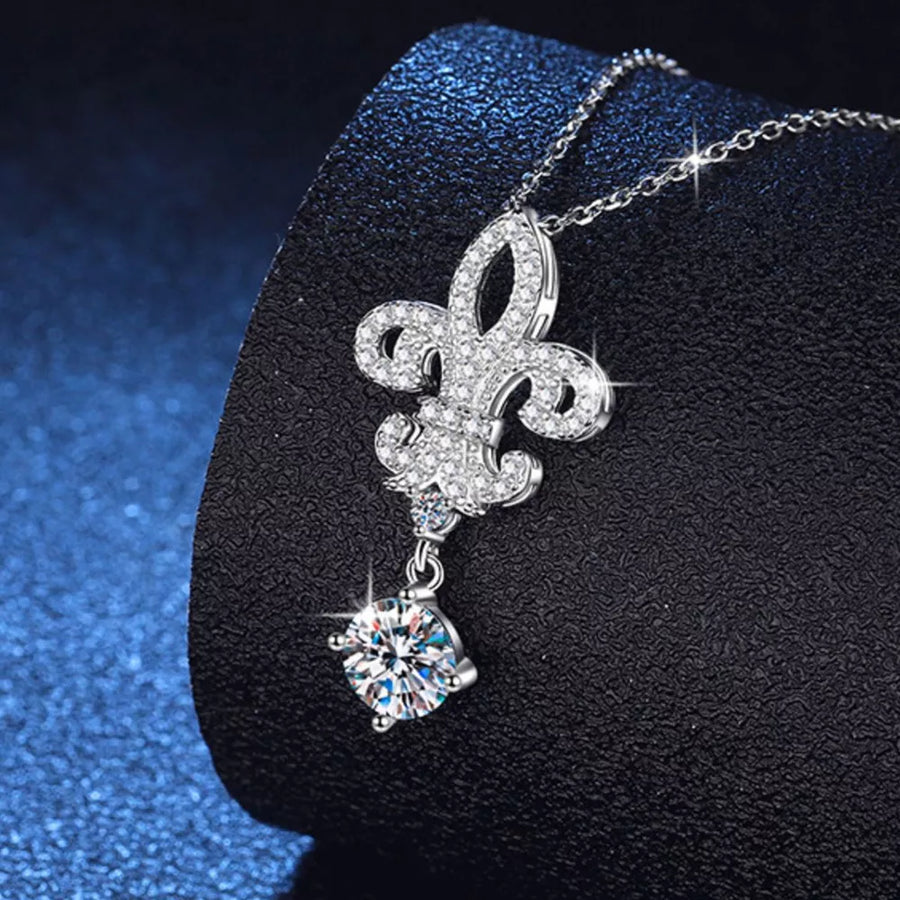 necklace in Silver with pendant and princess length